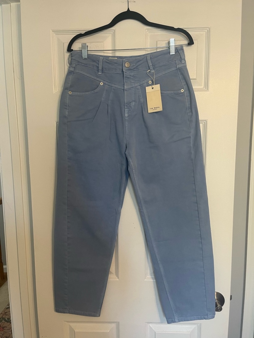 NWT Ted Baker Barrel Jeans in Dusty Blue
